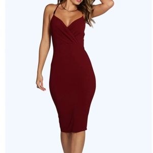 Wine Bodycon Dress